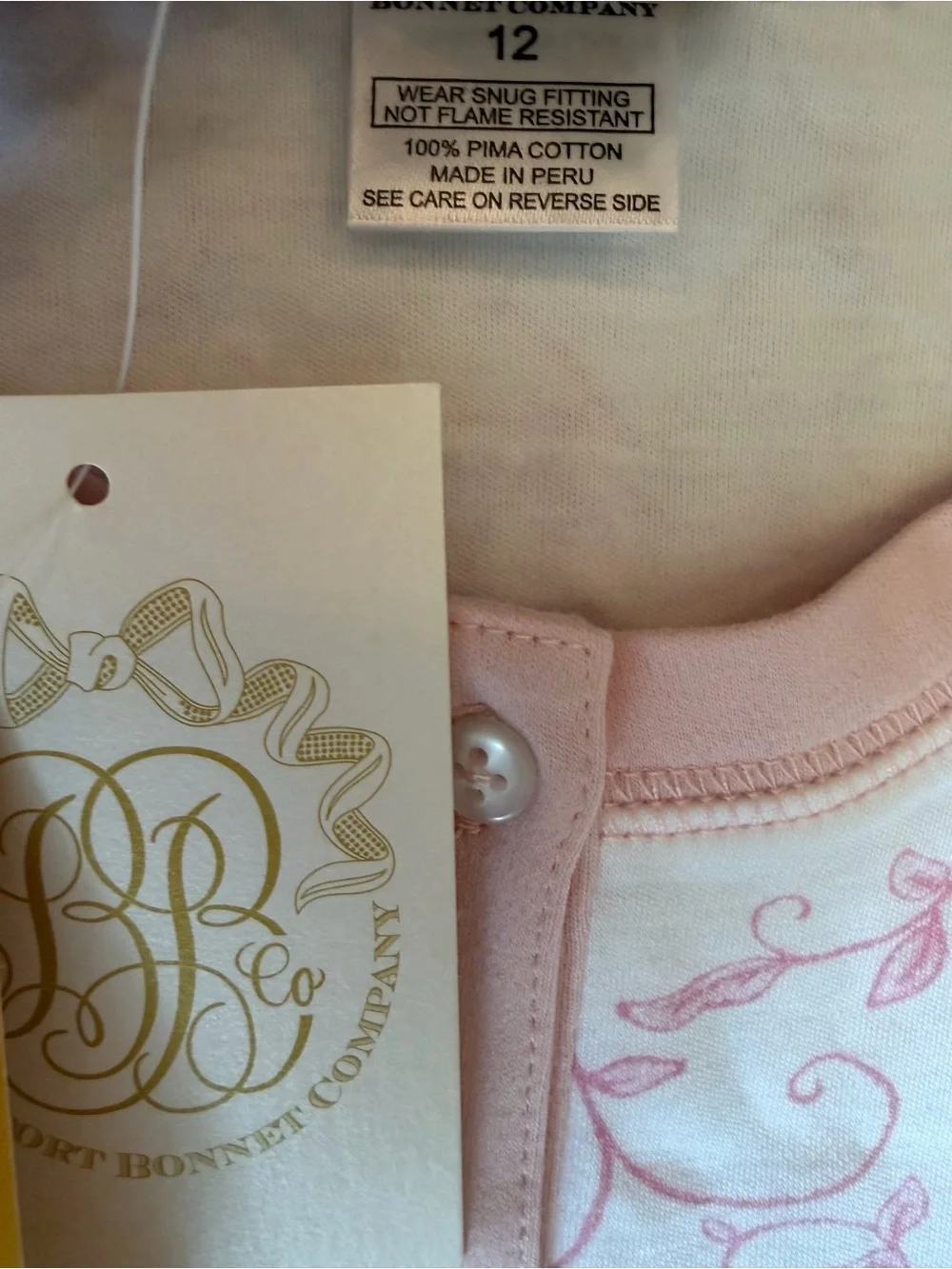 NWT TBBC Beaufort Bonnet Company Girls Sara Jane pjs Pink Chinoiserie 8 10 12